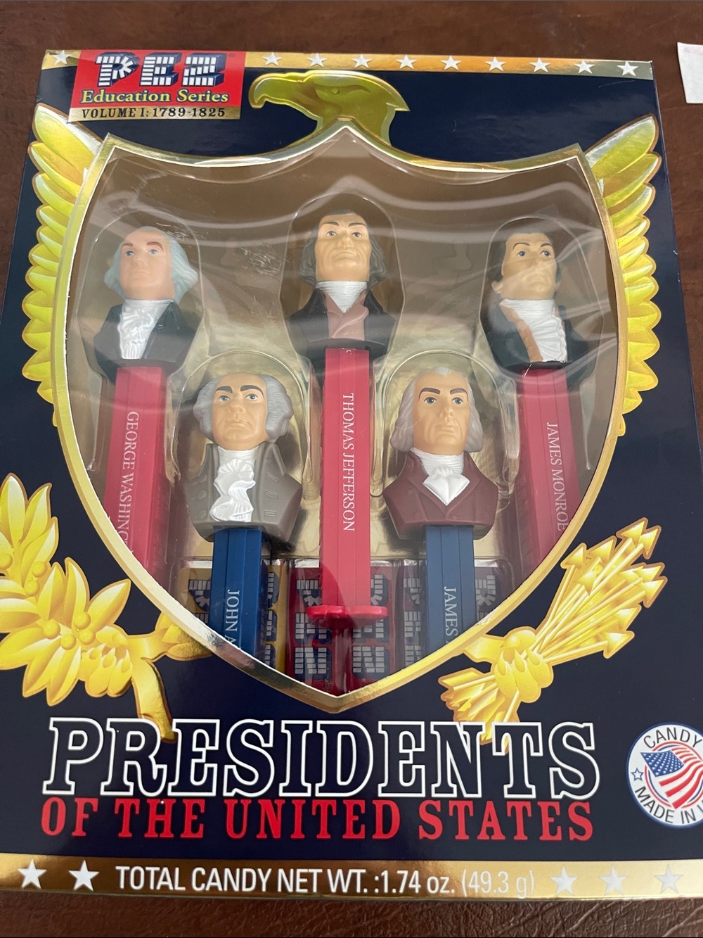 PEZ Education Series 1 Presidents of the United States Candy Dispenser Set